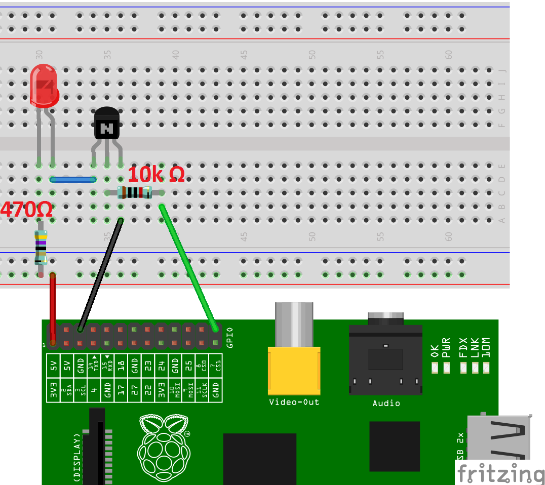 Raspberry Pi Traffic Light Circuit with GPIO Part 1