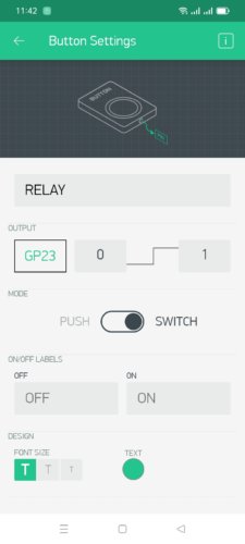 Blynk App - Add Relay Button