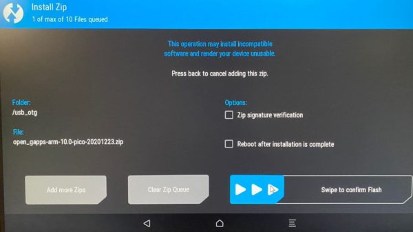 Raspberry Pi Android Box Setup - Select Drive
