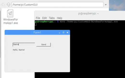 Use C# and .NET to develop your own GUI apps for the Raspberry Pi