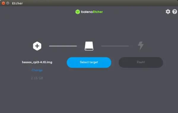 balenaetcher GUI